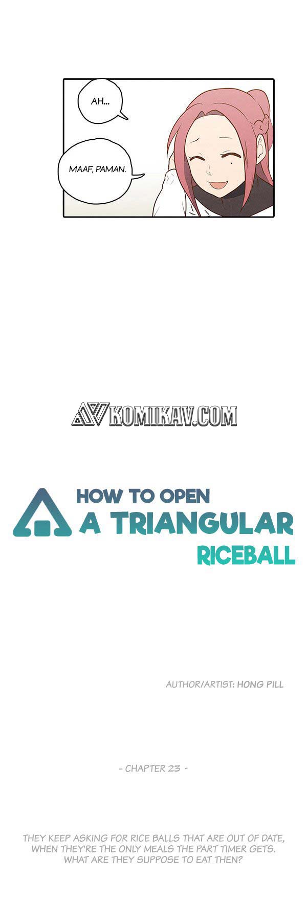 How to Open a Triangular Riceball Bab 23 halaman 4