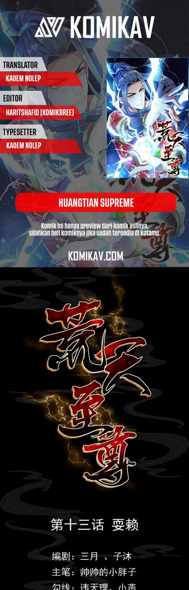 Huangtian Supreme chapter 13 halaman 1