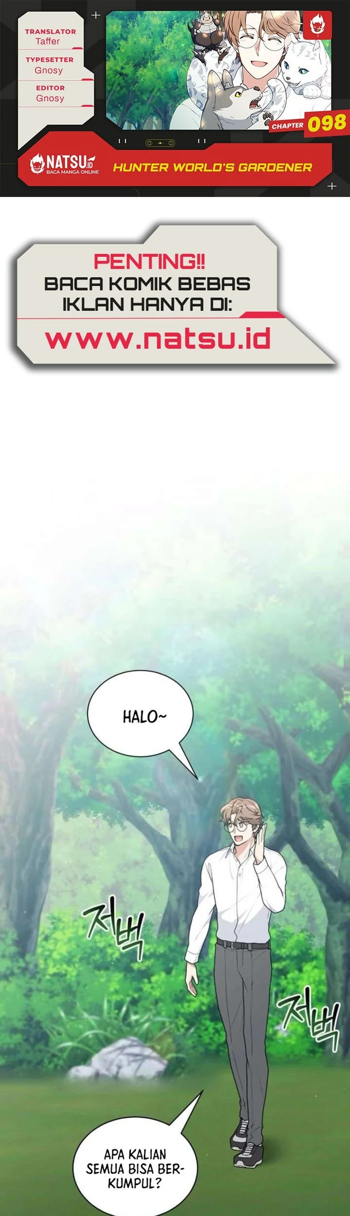 Hunter World’s Gardener chapter 98 halaman 1
