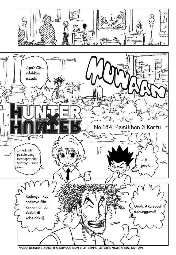 Hunter x Hunter Bab 184 halaman 1