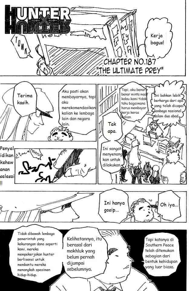 Hunter x Hunter Bab 187 halaman 1