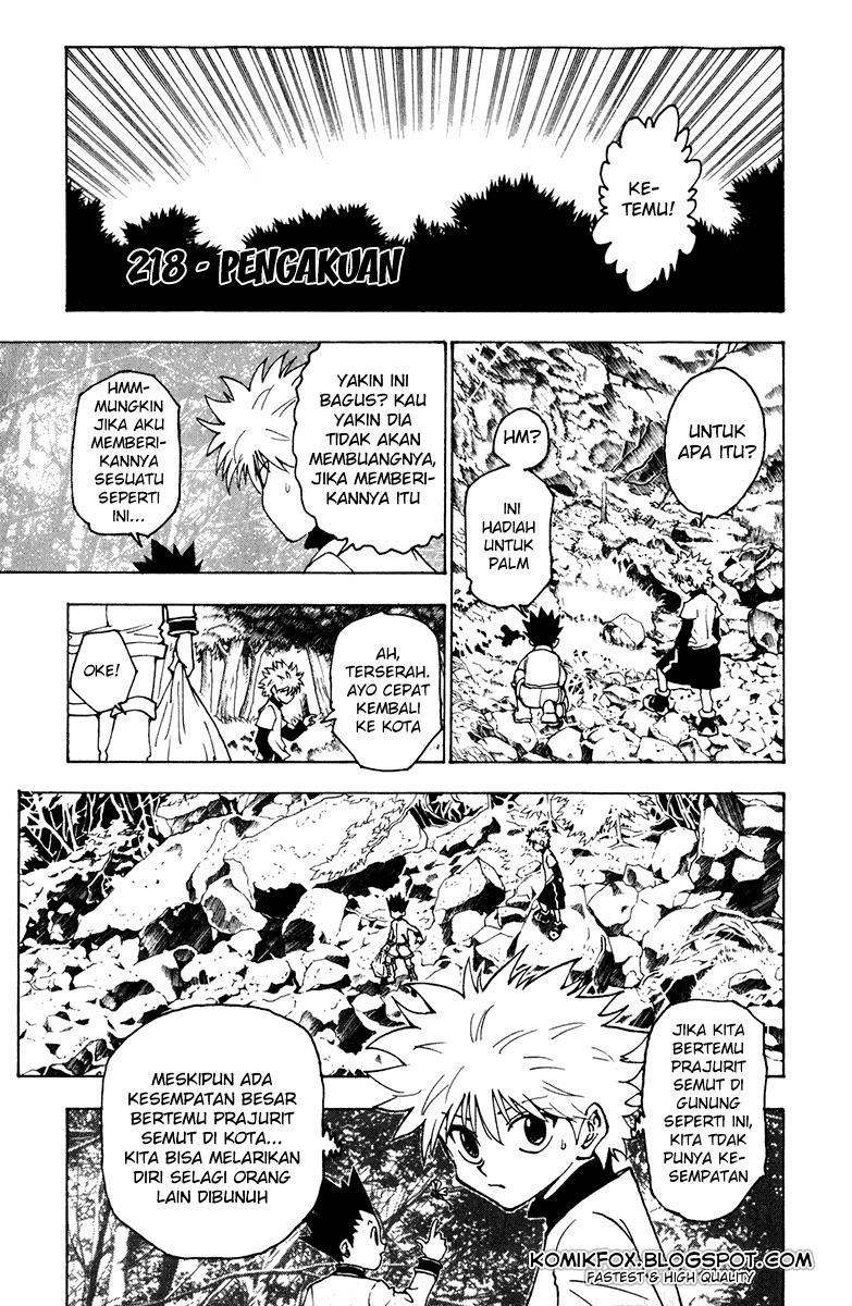 Hunter x Hunter Bab 218 halaman 1