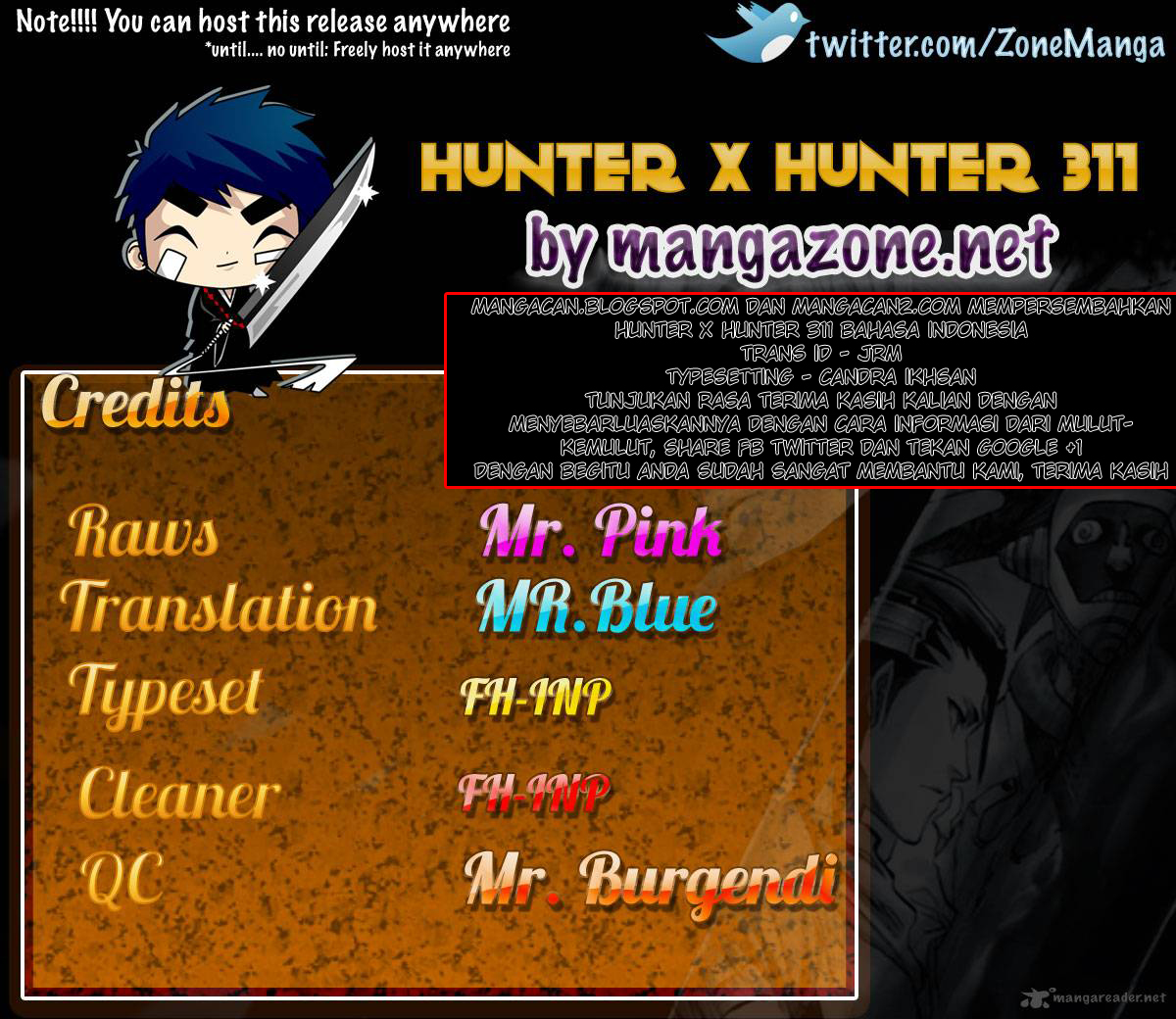 Hunter x Hunter chapter 311 halaman 18