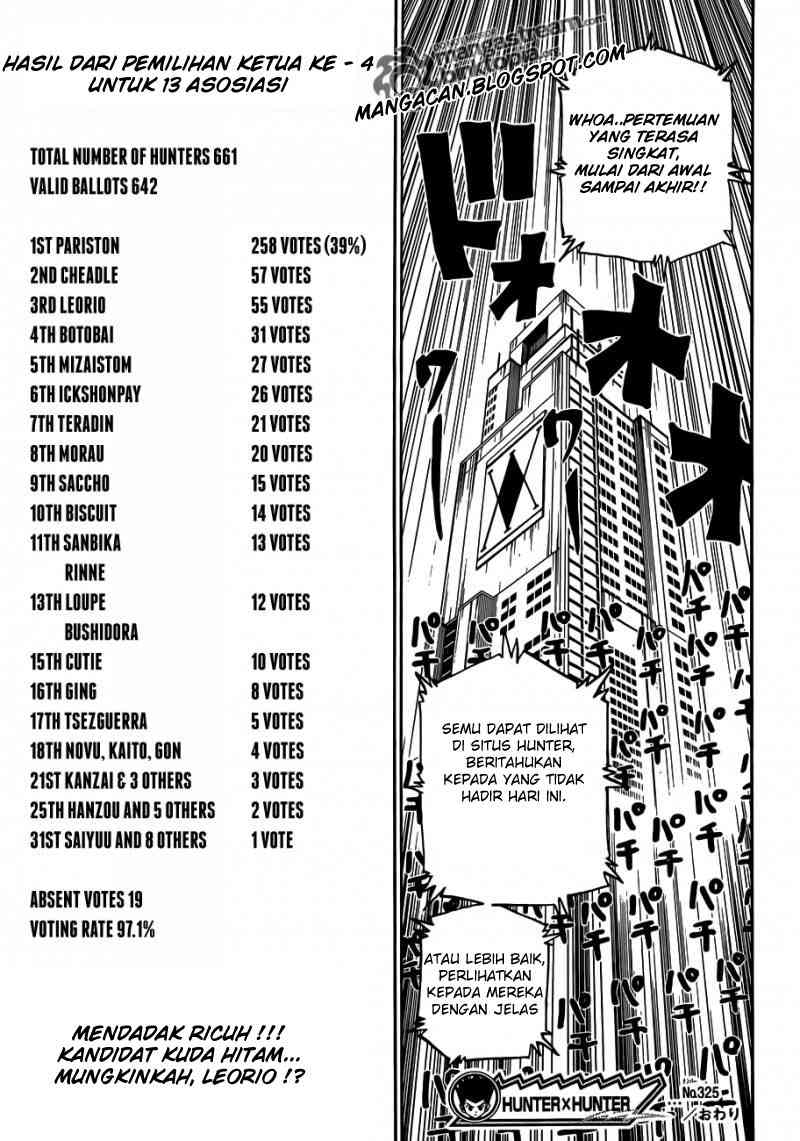 Hunter x Hunter Bab 325 halaman 18