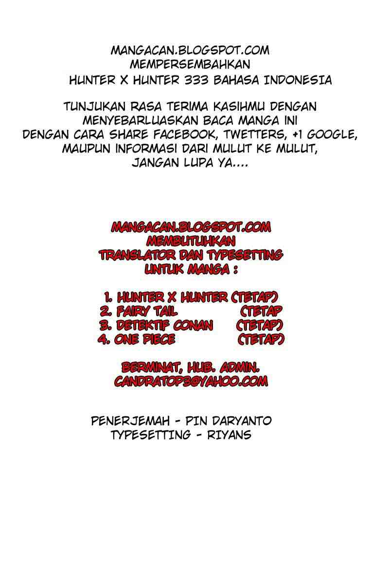 Hunter x Hunter Bab 333 halaman 1