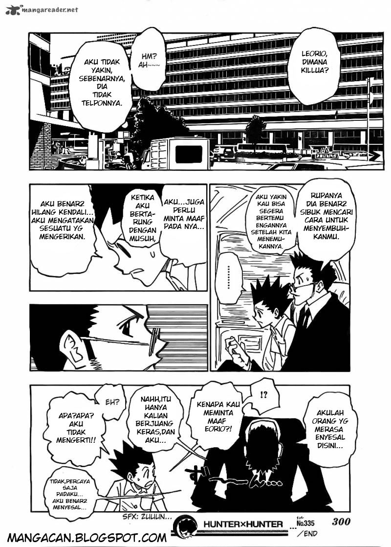 Hunter x Hunter Bab 335 halaman 18