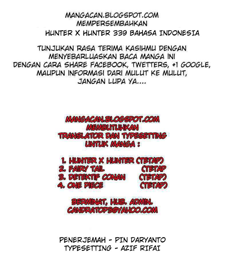 Hunter x Hunter chapter 339 halaman 19