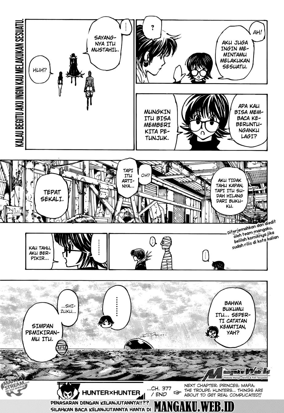 Hunter x Hunter Bab 377 halaman 18