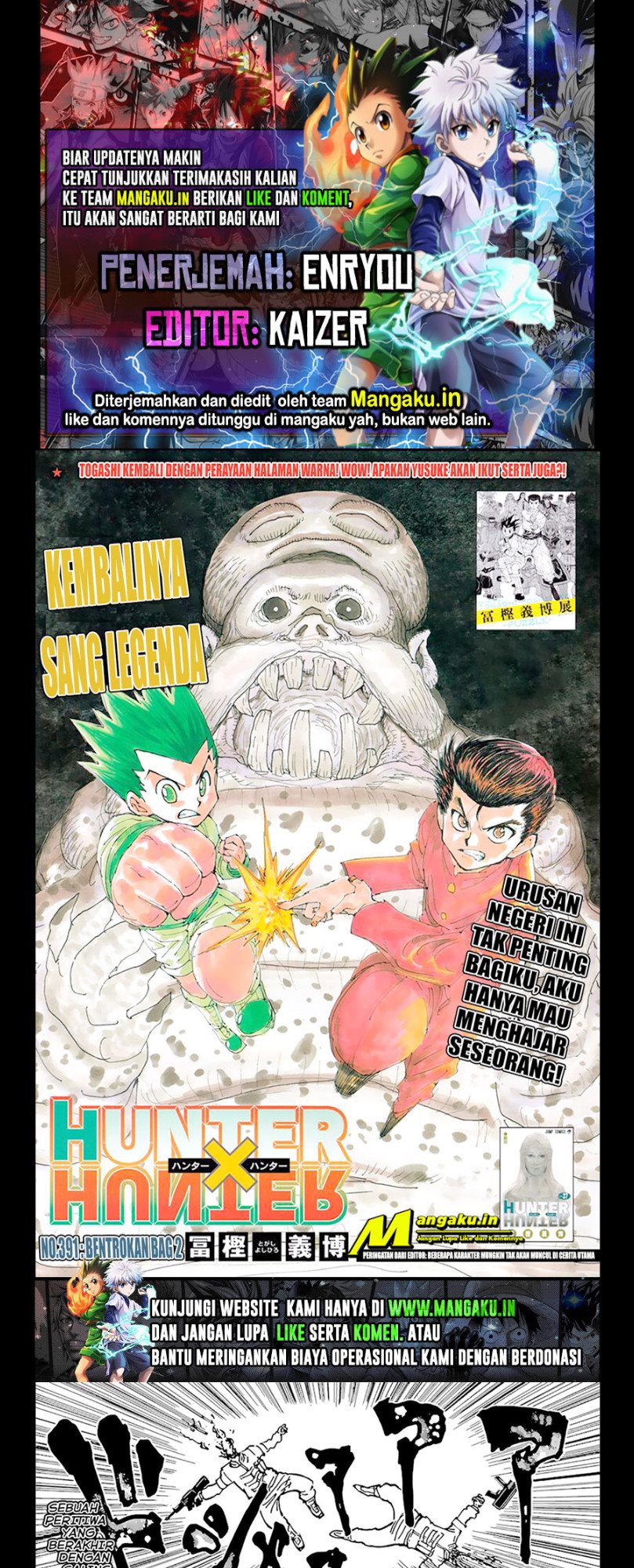 Hunter x Hunter Bab 391 halaman 1