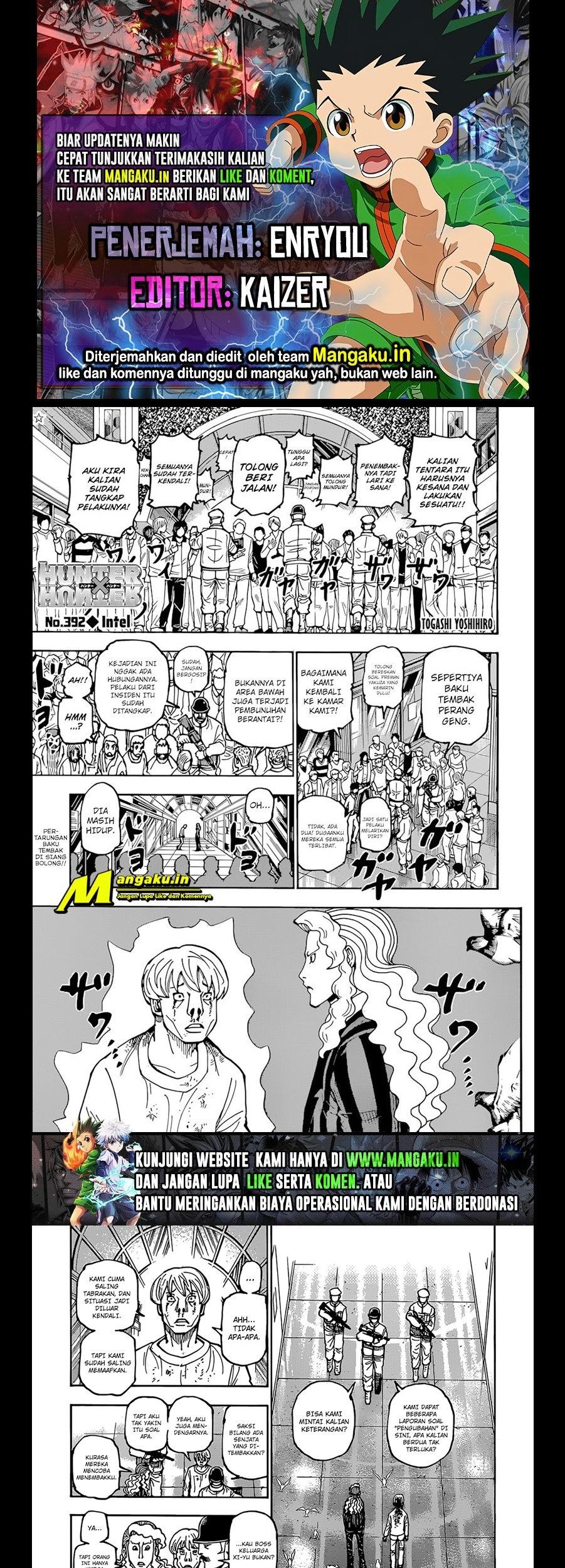 Hunter x Hunter Bab 392 halaman 1