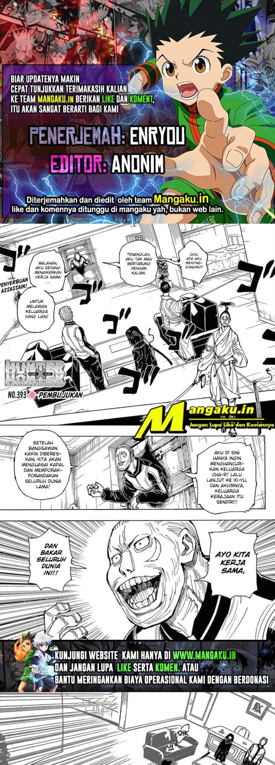 Hunter x Hunter Bab 393 halaman 1