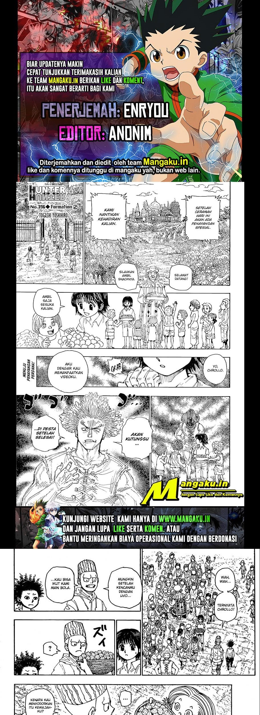 Hunter x Hunter Bab 396 halaman 1