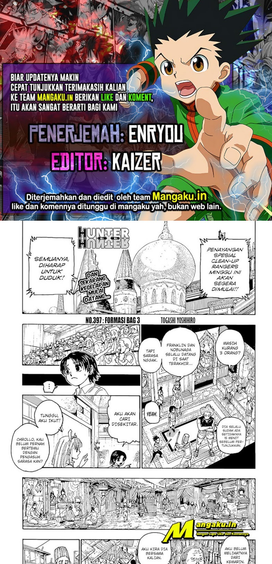 Hunter x Hunter Bab 397 halaman 1