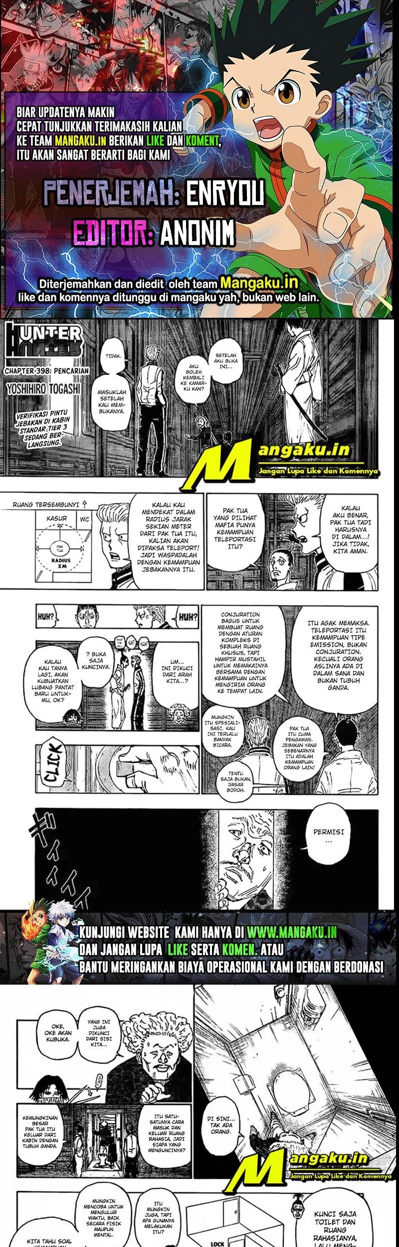 Hunter x Hunter Bab 398 halaman 1