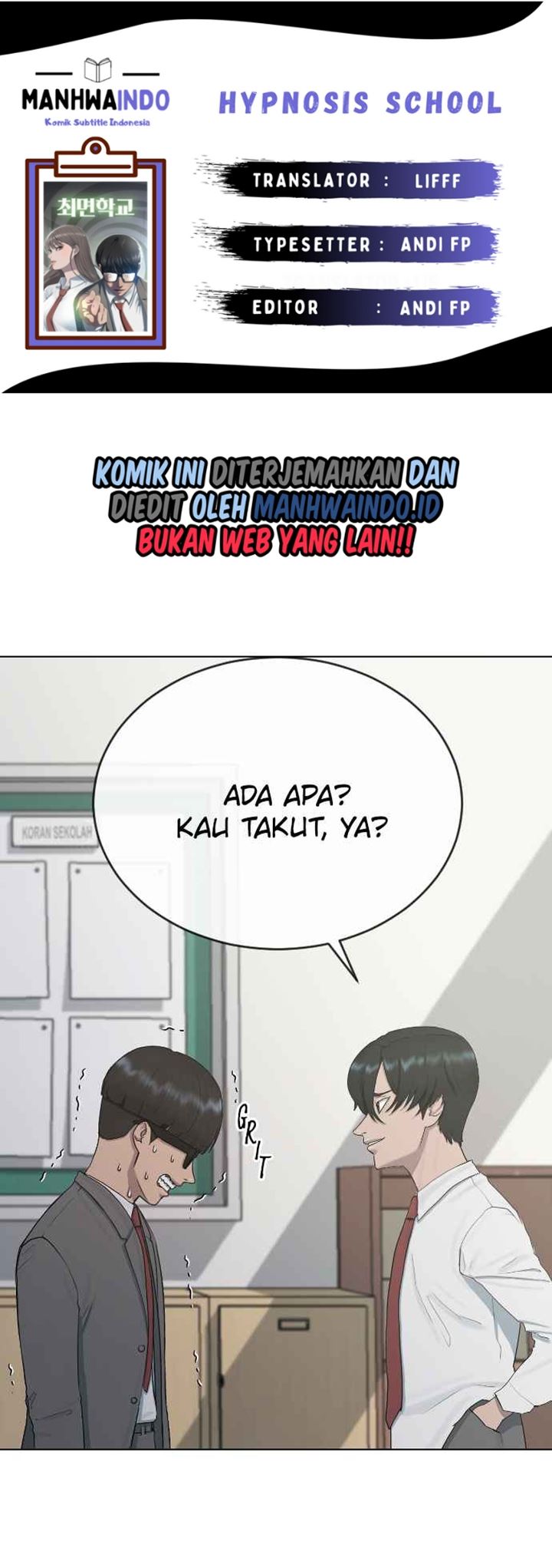 Hypnosis School Bab 25 halaman 1