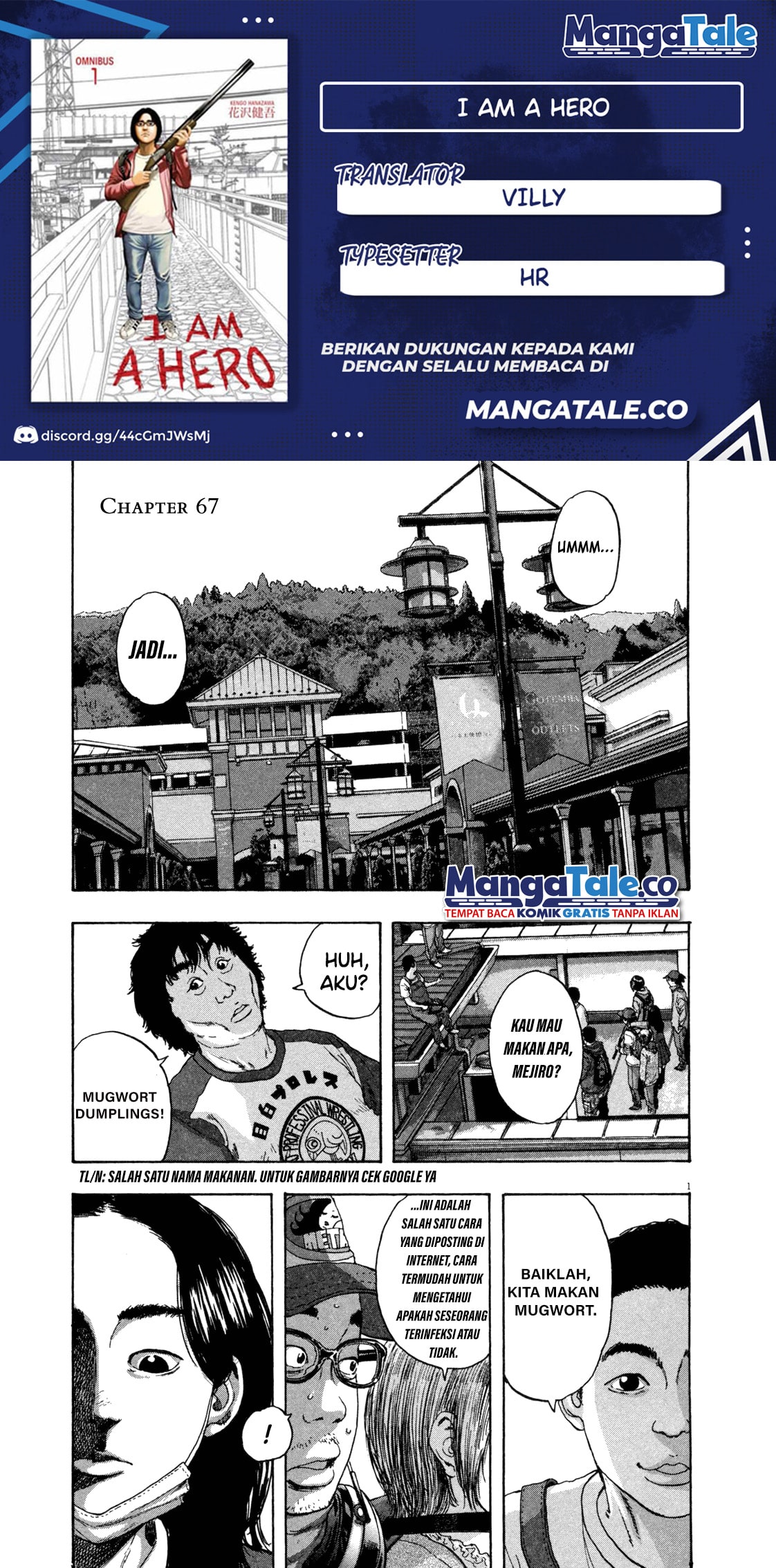 I Am a Hero chapter 67 halaman 1