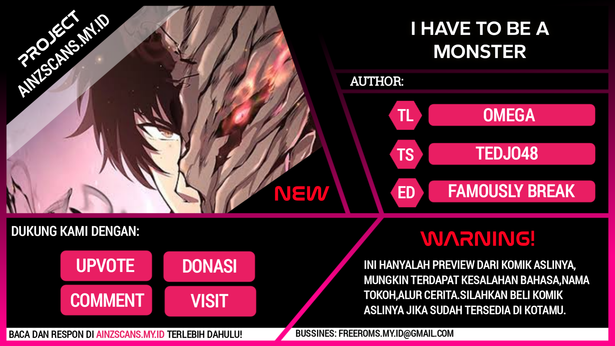 I Have to Be a Monster chapter 21 halaman 1