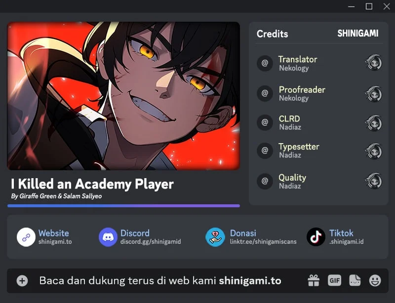 I Killed An Academy Player chapter 113 halaman 1