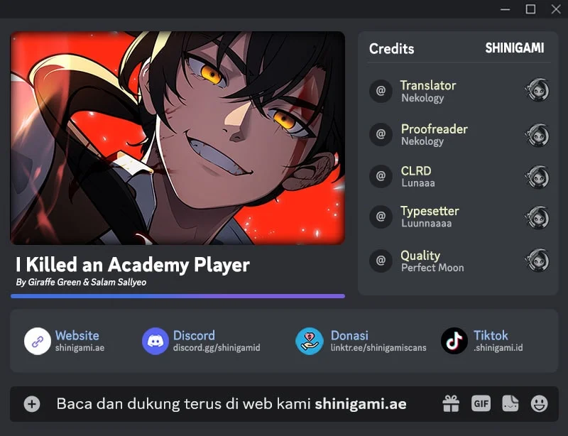I Killed An Academy Player Bab 116 halaman 1