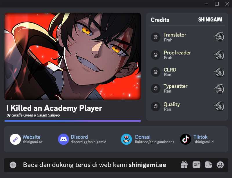 I Killed An Academy Player chapter 14 halaman 1