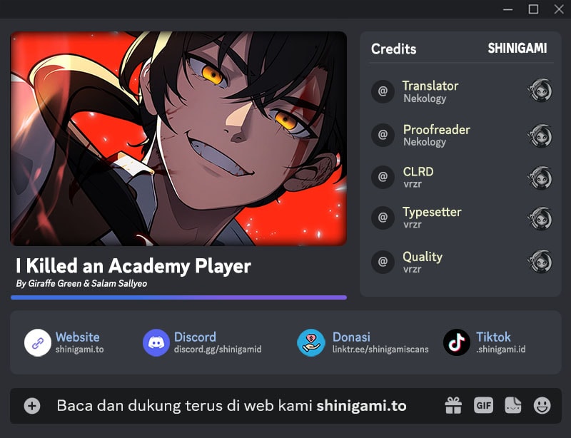 I Killed An Academy Player chapter 82 halaman 1