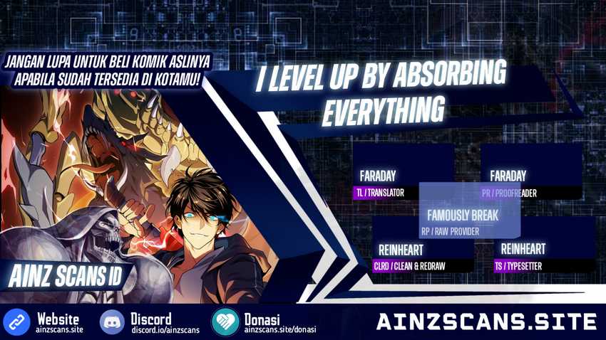 I Level Up By Absorbing Everything Bab 09 halaman 1
