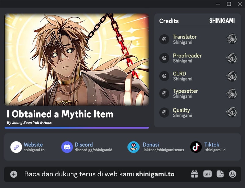 I Obtained a Mythic Item Bab 142 halaman 1