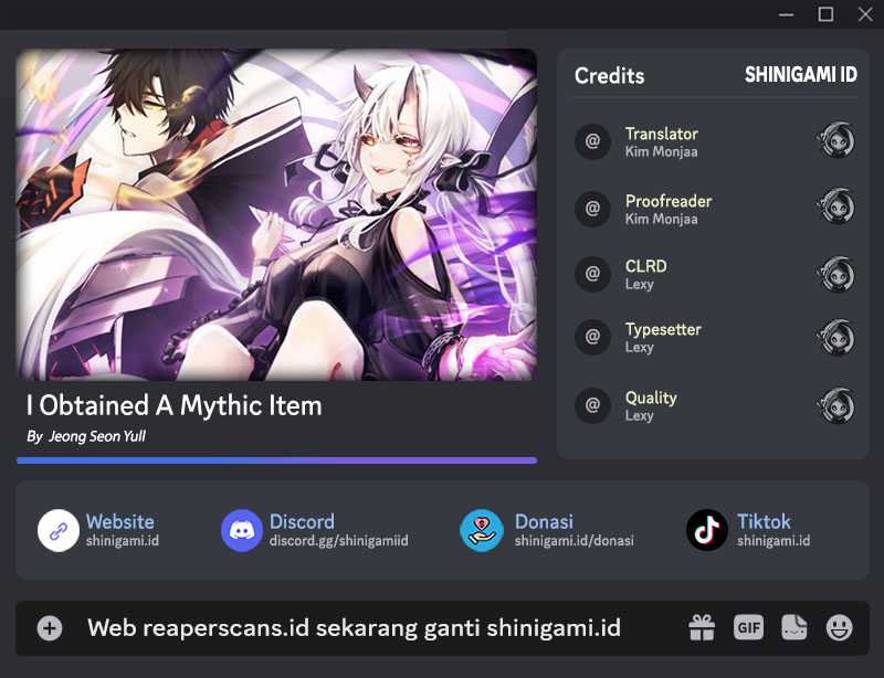 I Obtained a Mythic Item chapter 51 halaman 1