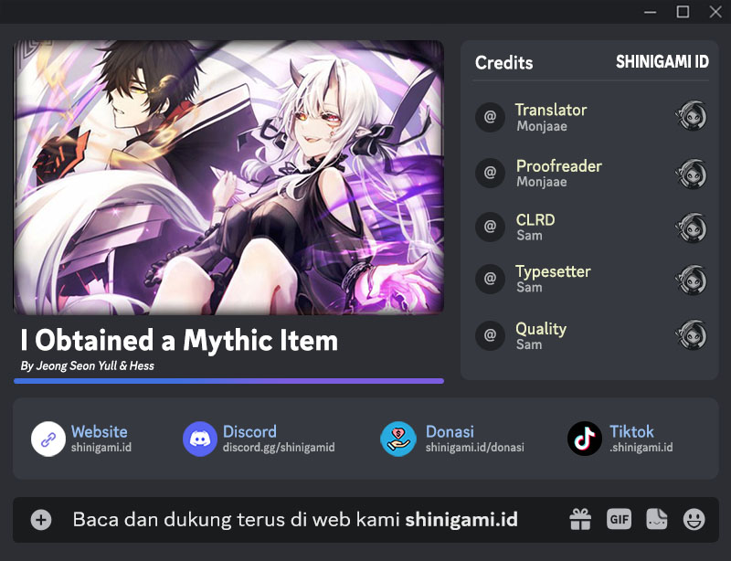 I Obtained a Mythic Item Bab 56 halaman 1