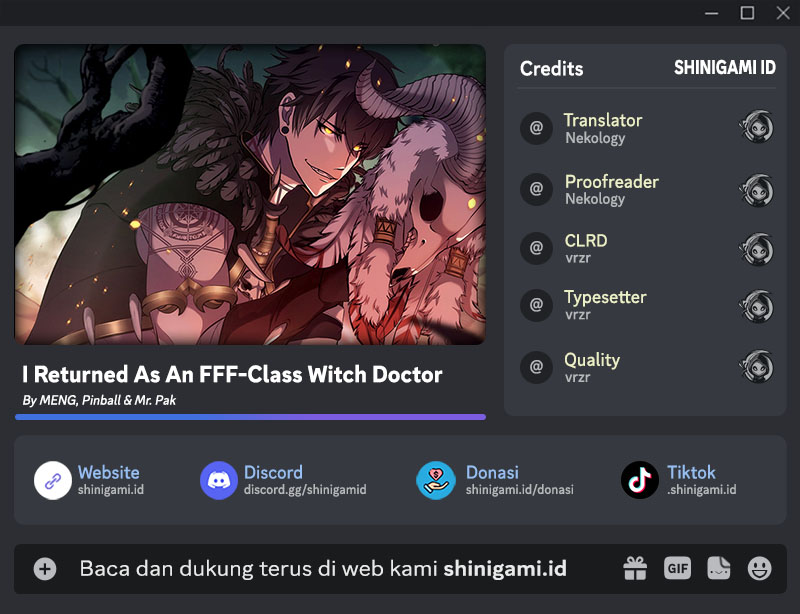 I Returned As An FFF-Class Witch Doctor chapter 22 halaman 1