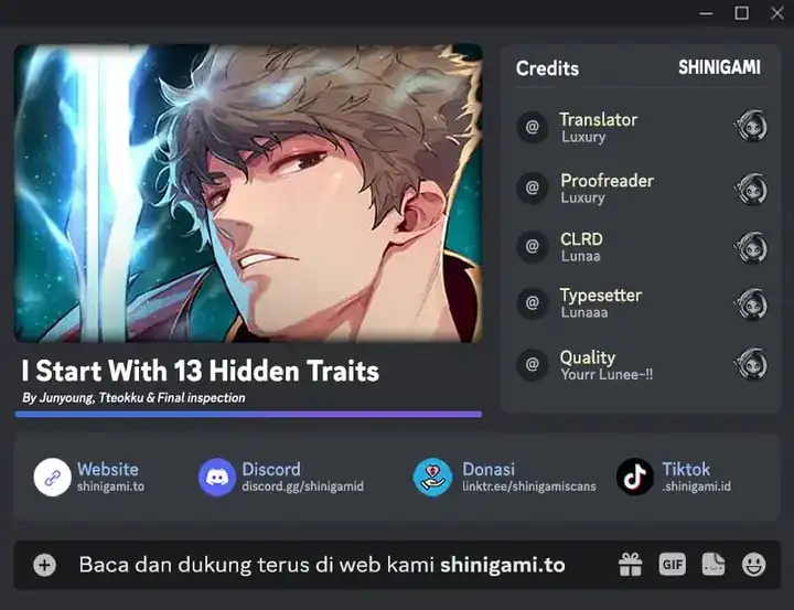 I Start With 13 Hidden Traits Bab 2 halaman 1