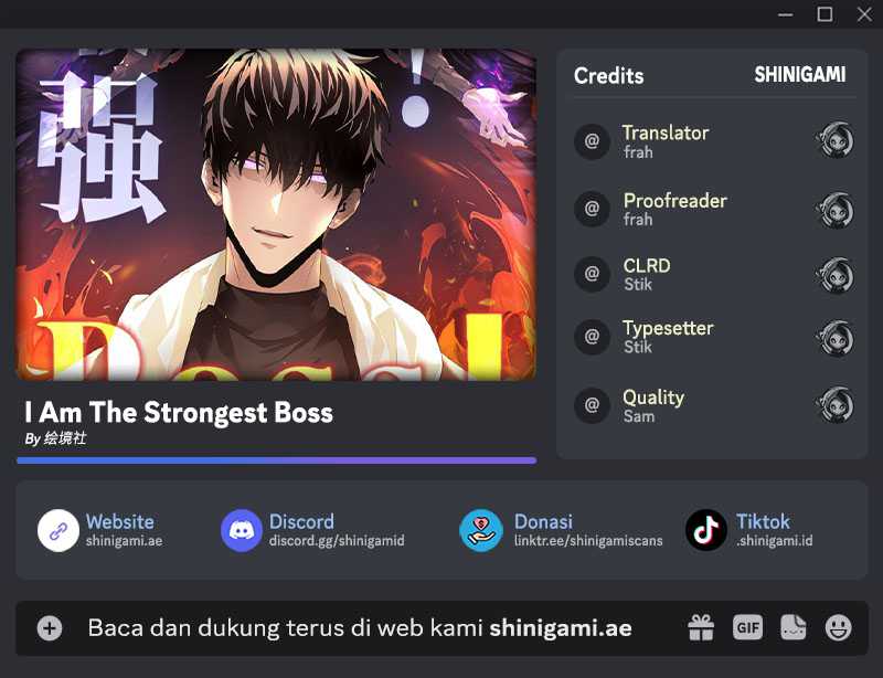 I, the Strongest Boss Bab 21 halaman 1