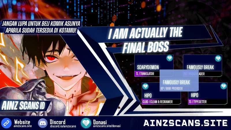 I’m Actually The Final Boss Bab 13 halaman 1