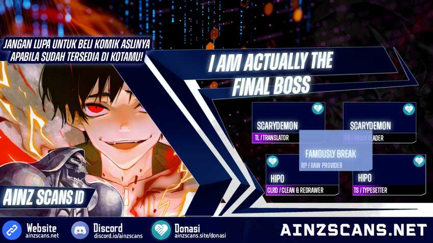 I’m Actually The Final Boss Bab 17 halaman 1