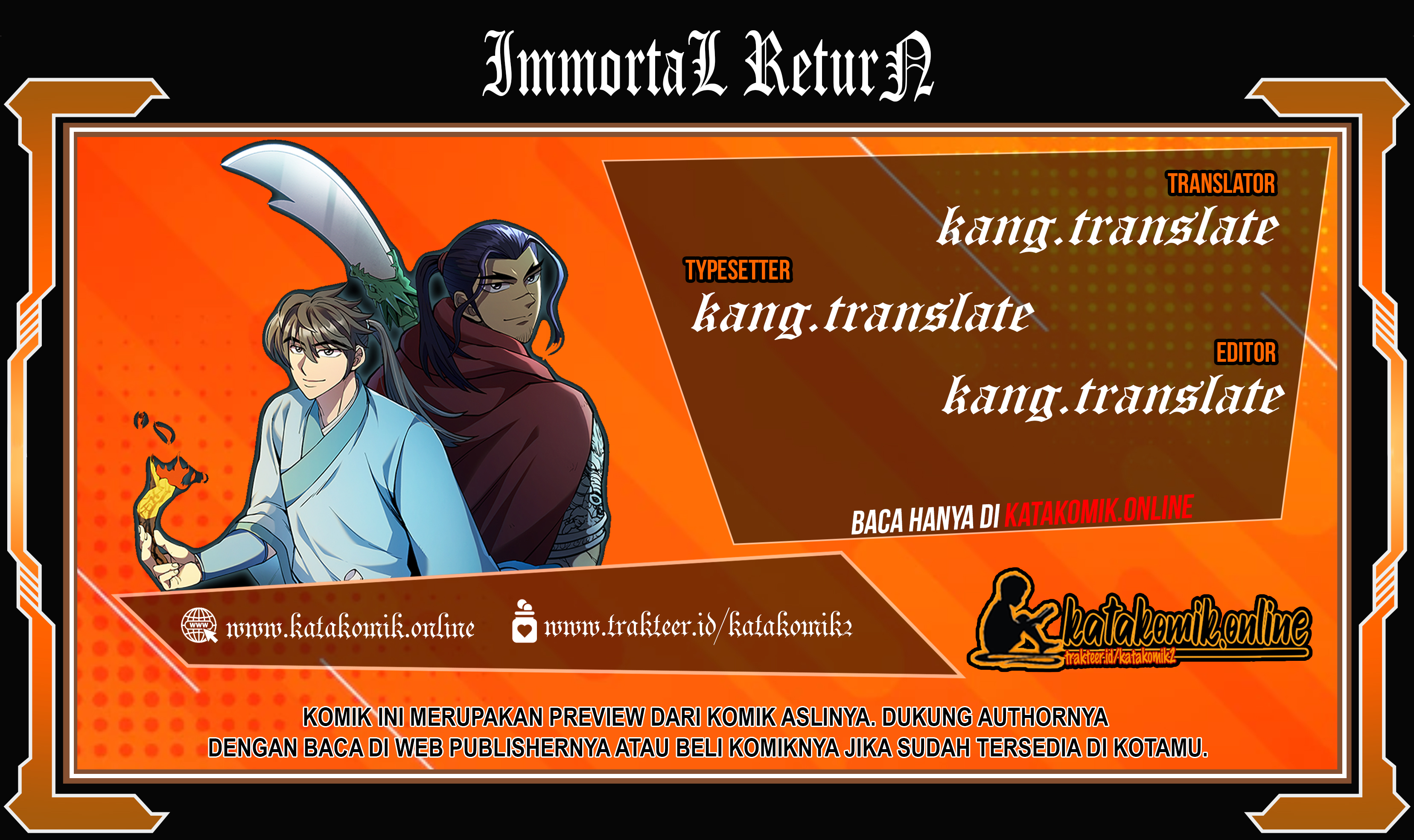 Immortal Return Bab 01 halaman 1