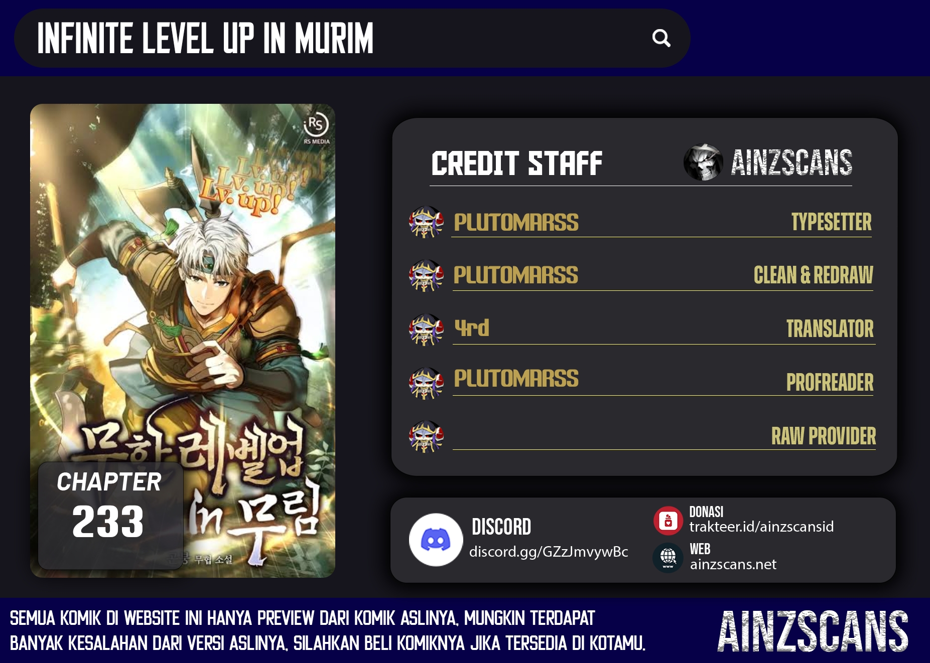 Infinite Level Up in Murim chapter 233 halaman 1