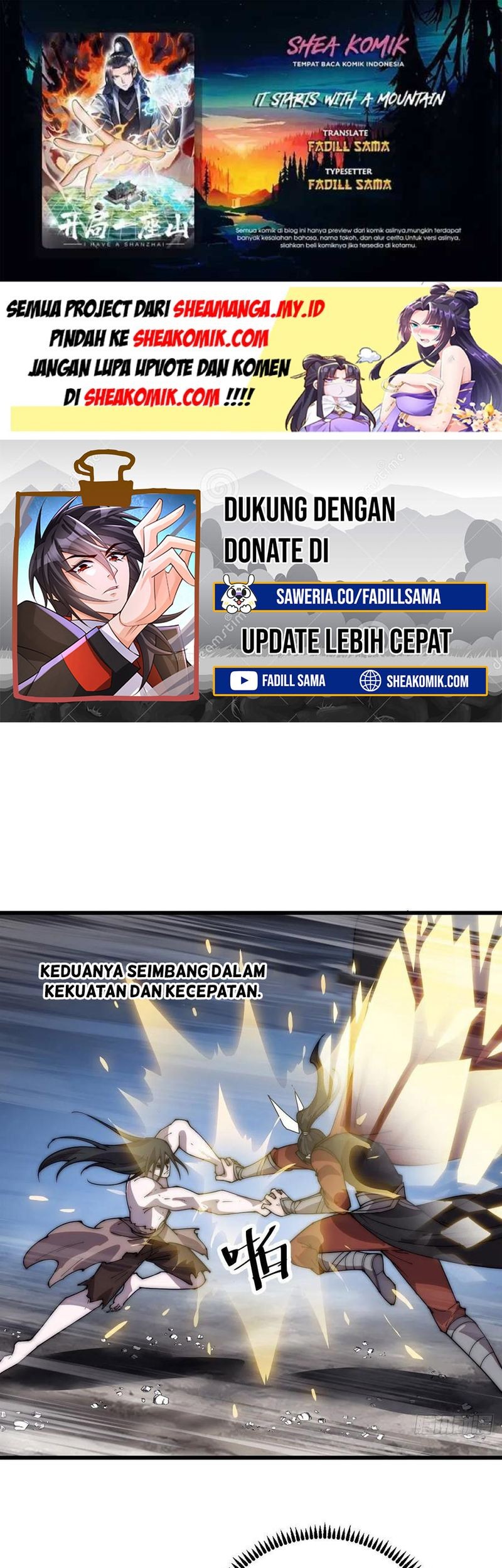 It Starts With A Mountain chapter 395 halaman 1
