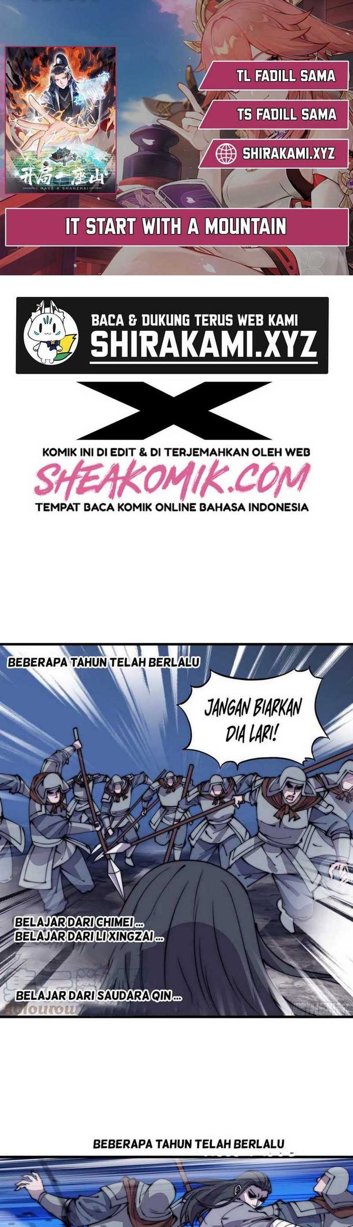 It Starts With A Mountain chapter 421 halaman 1