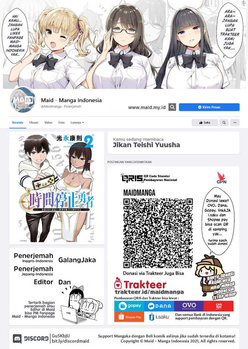 Jikan Teishi Yuusha Bab 13 halaman 2