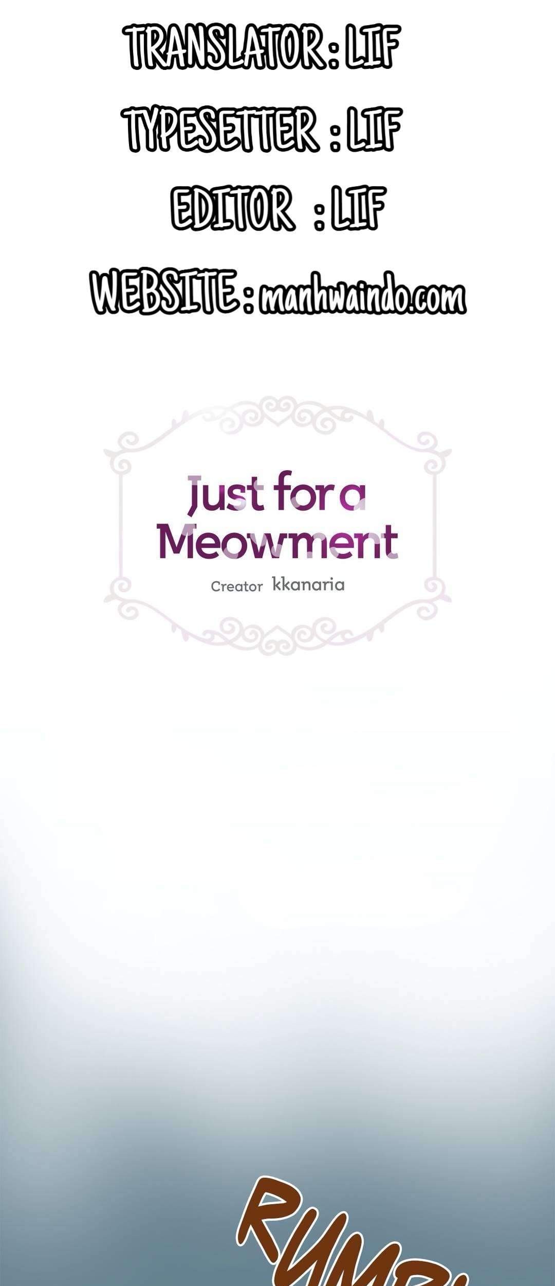 Just for a Meowment chapter 1 halaman 1