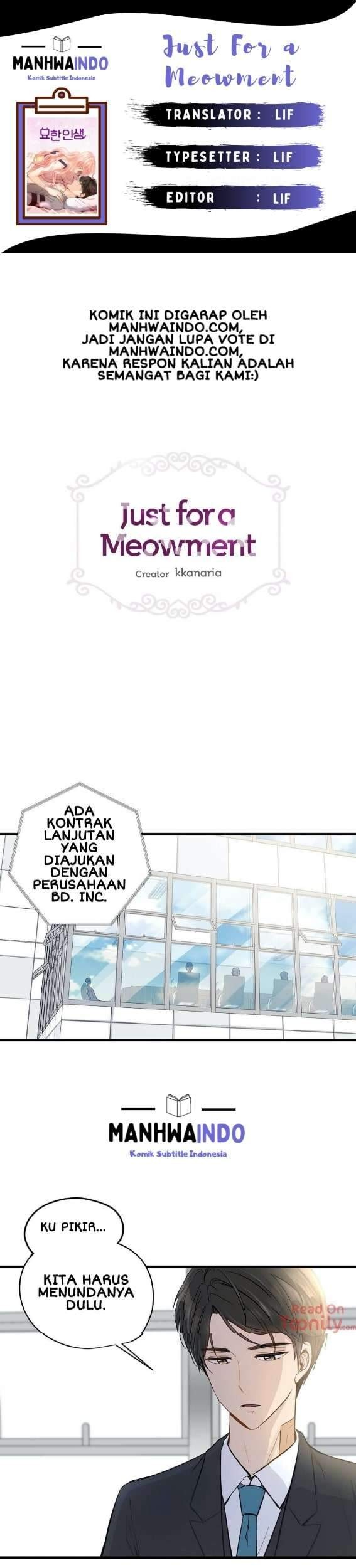 Just for a Meowment Bab 10 halaman 1