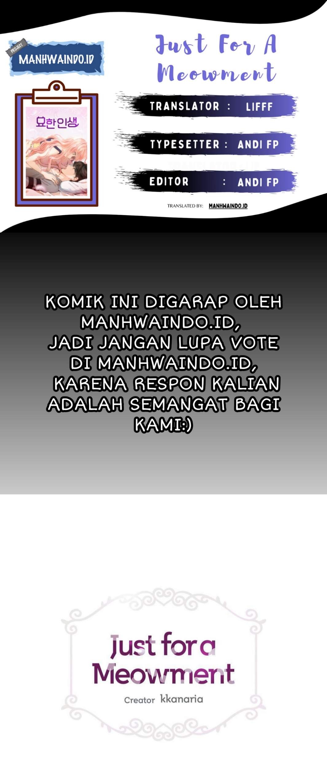 Just for a Meowment Bab 24 halaman 1