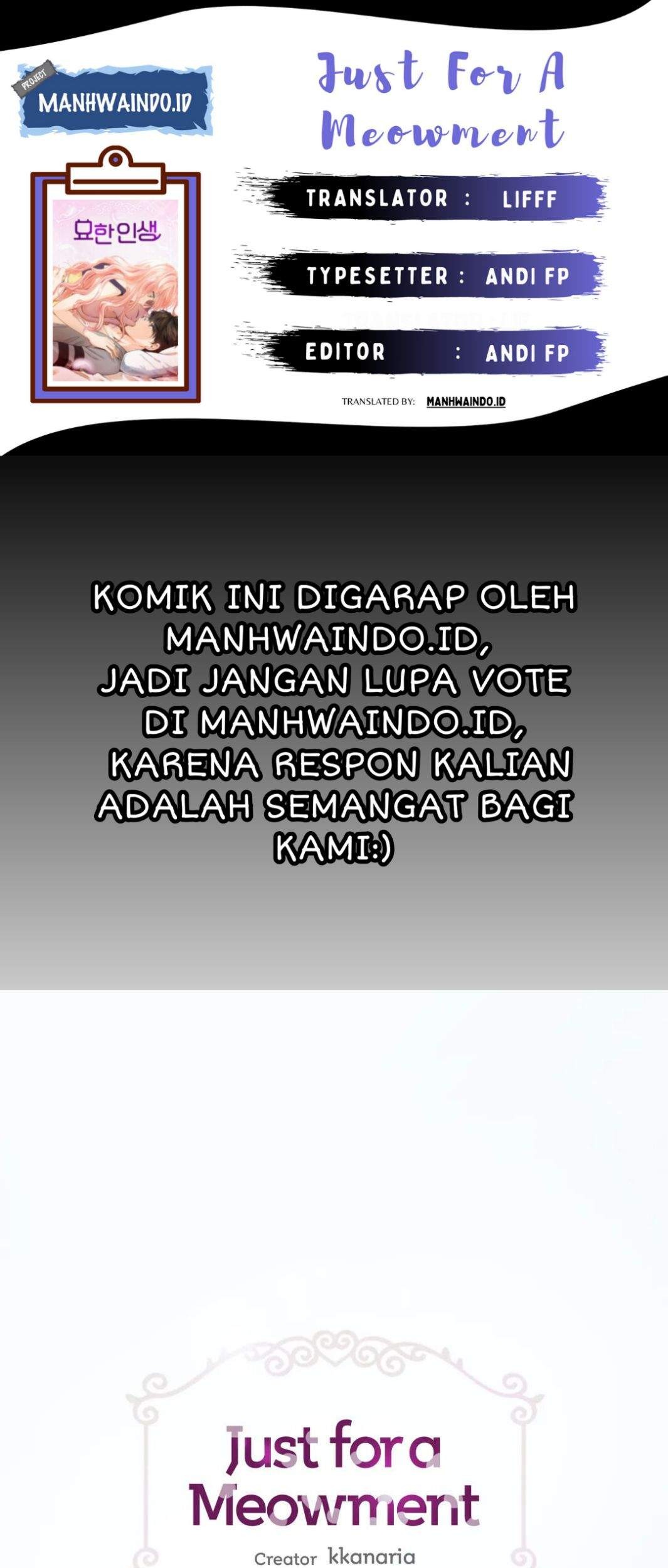 Just for a Meowment chapter 29 halaman 1
