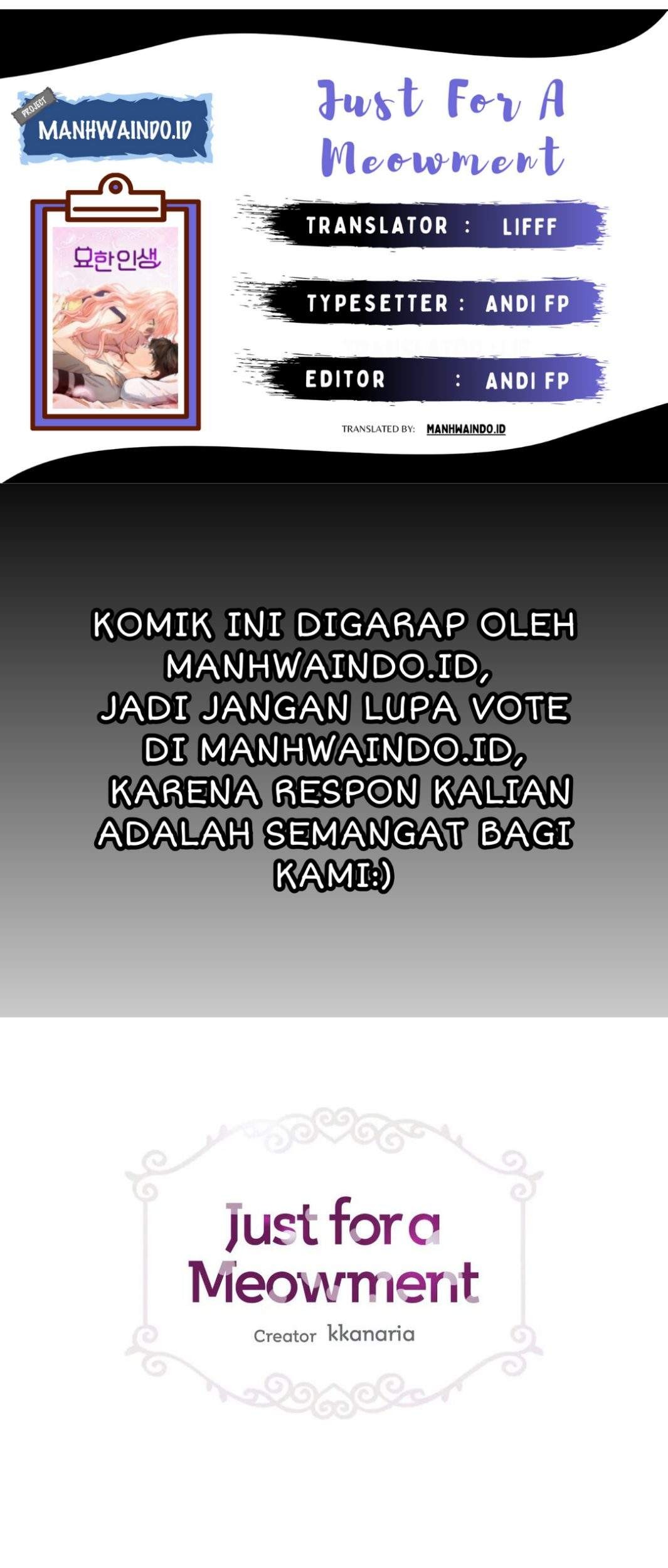 Just for a Meowment Bab 37 halaman 1