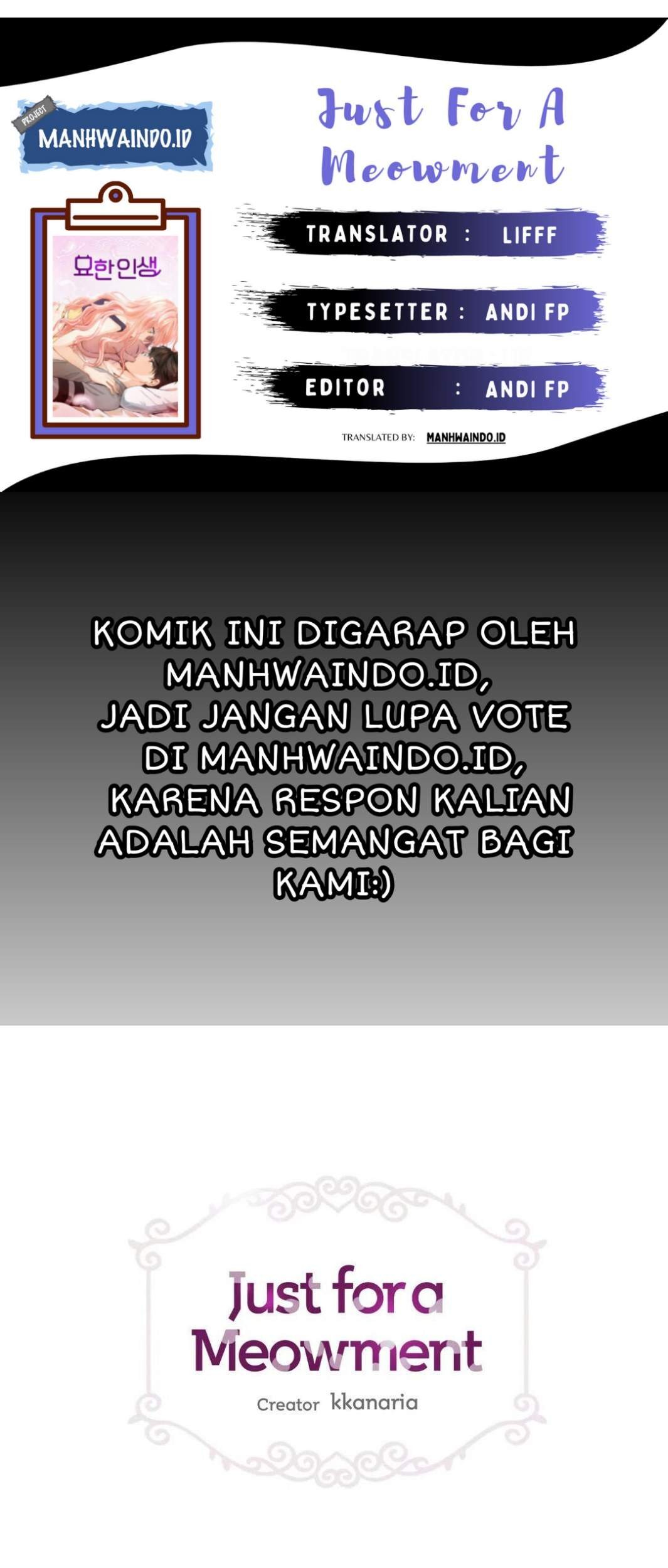 Just for a Meowment chapter 42 halaman 1