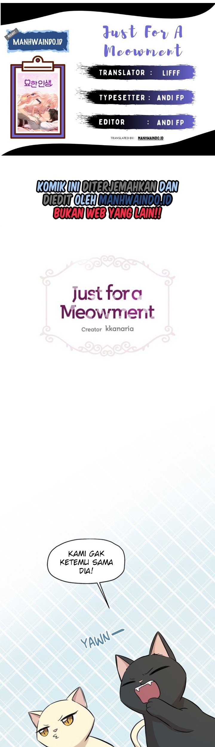 Just for a Meowment Bab 60 halaman 1