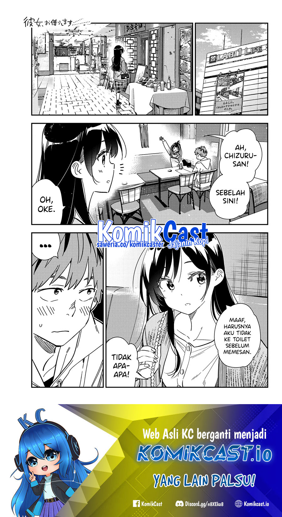 Kanojo Okarishimasu Bab 280 halaman 2