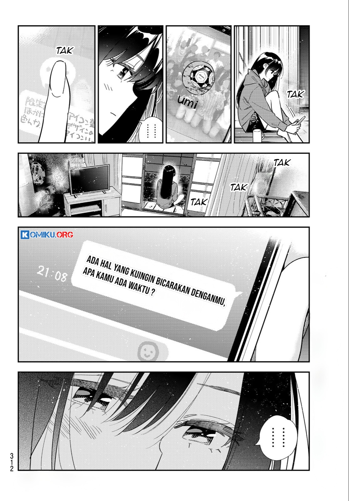 Kanojo Okarishimasu Bab 392 halaman 21