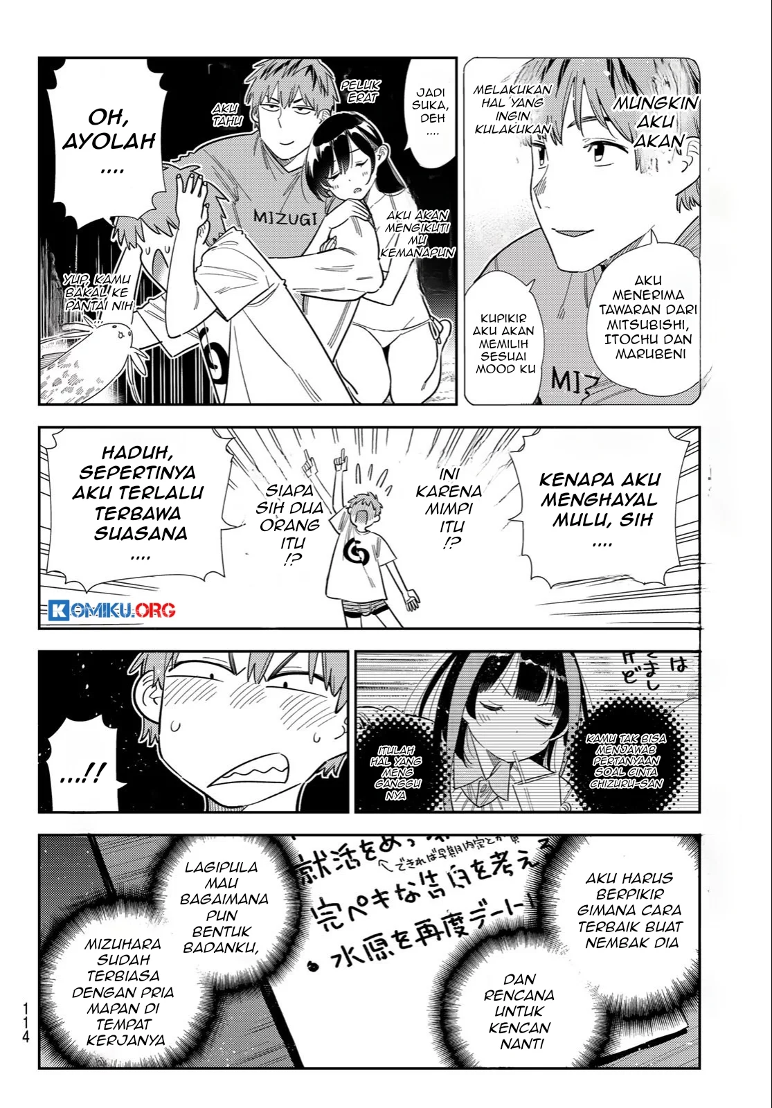 Kanojo Okarishimasu Bab 393 halaman 15