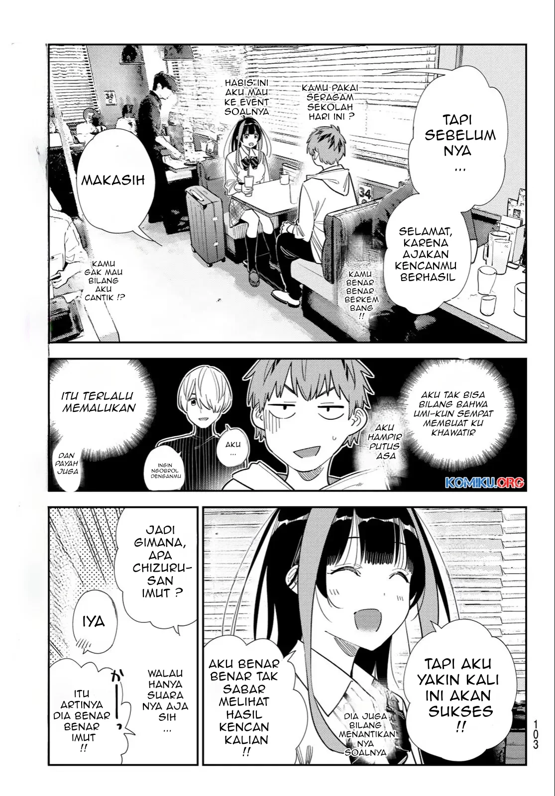 Kanojo Okarishimasu Bab 398 halaman 4